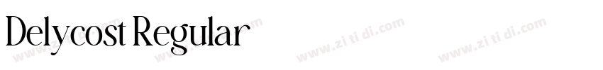 Delycost Regular字体转换 Delycost Regular字体转换